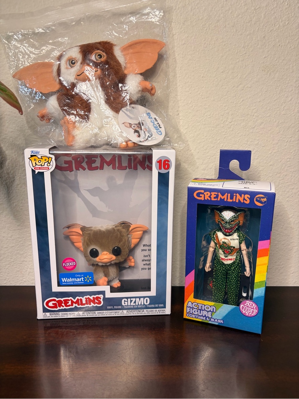 NECA GREMLINS Bundle Gizmo Plush 6" , Ben Cooper Action Figure Funko 16